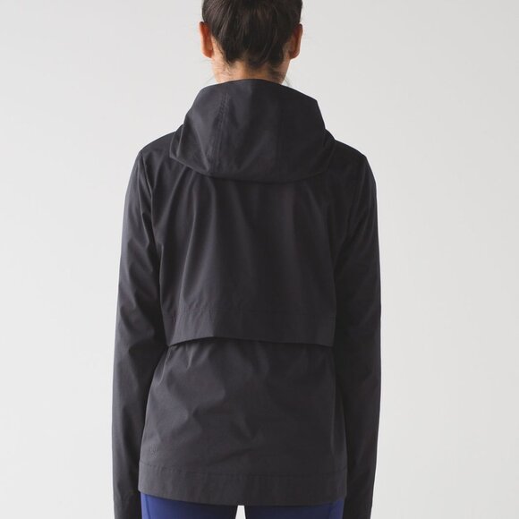 Lululemon Nonstop Hooded Jacket Zip Up Lightweight Water-Repellent Black - Picture 10 of 16